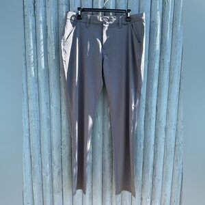 Travis Mathew Majestic x Players Performance Golf Pants Gray Pinstripe Size 34